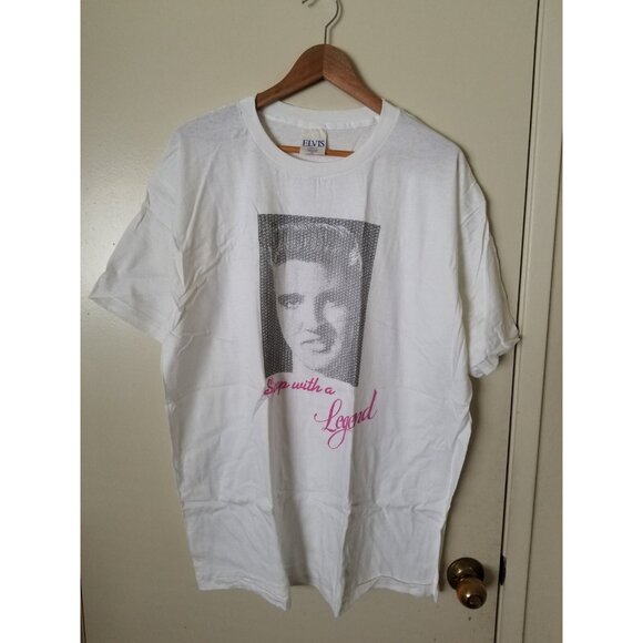 Rare Vintage Elvis Presley T Shirt Single Stitch 90s Sz XL - Picture 1 of 10